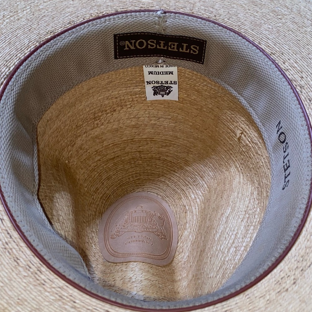 Stetson • Bryce Palm Leaf Straw Gus Western Hat - Picture 10 of 12